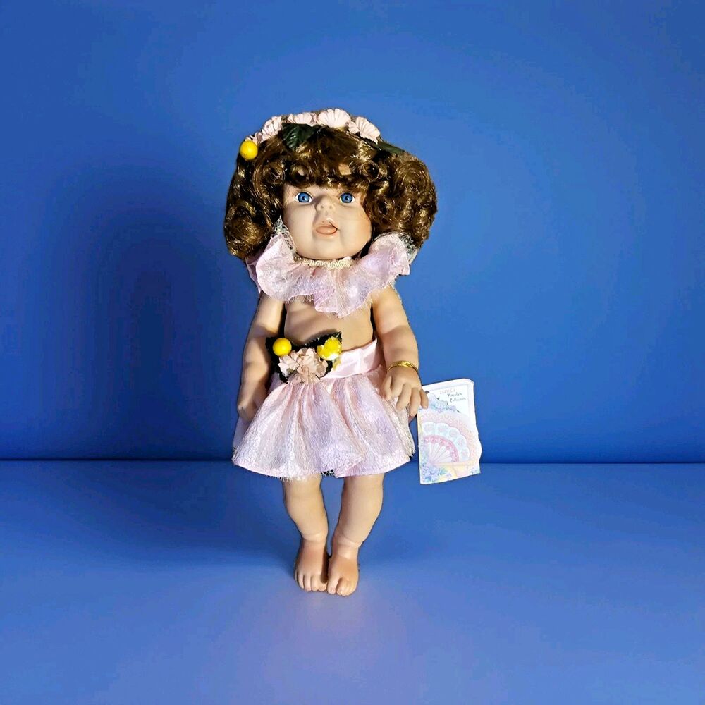 DANEA Dan & EA Collection ❤️️ DOLL Red Brown Hair Fairy JASMINE Porcelain 11"
